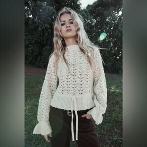 NWT Zara Open Knit Sweater